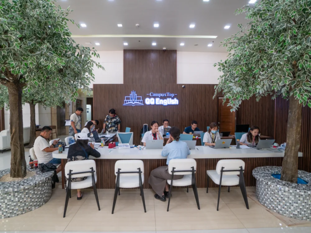 QQ English 海滨校区一楼大厅 — QQ English 菲律宾英语游学